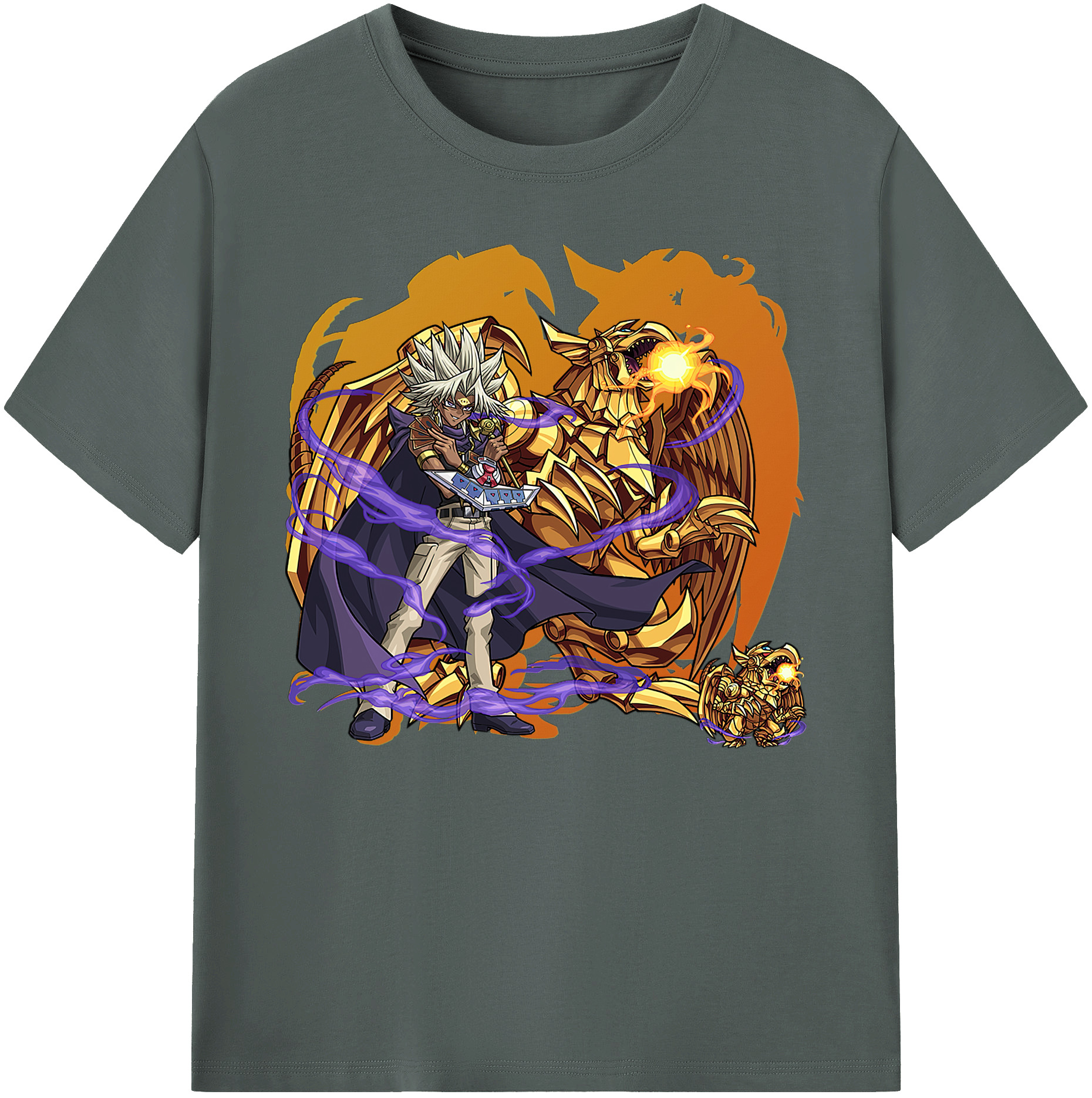 （画像用） 遊☆戯☆王 Yu-Gi-Oh! 綿100％ メンズ半袖Tシャツ｜肌触りやわらか＆通気性
